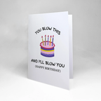 "Blow the Candles" Love Greeting Card