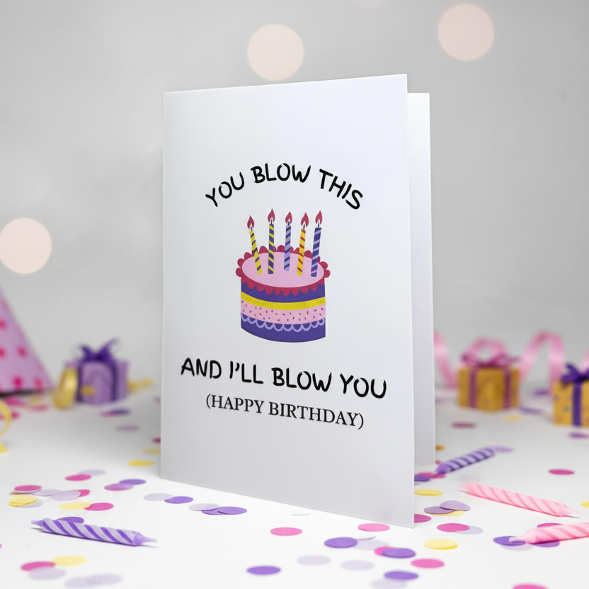 "Blow the Candles" Love Greeting Card