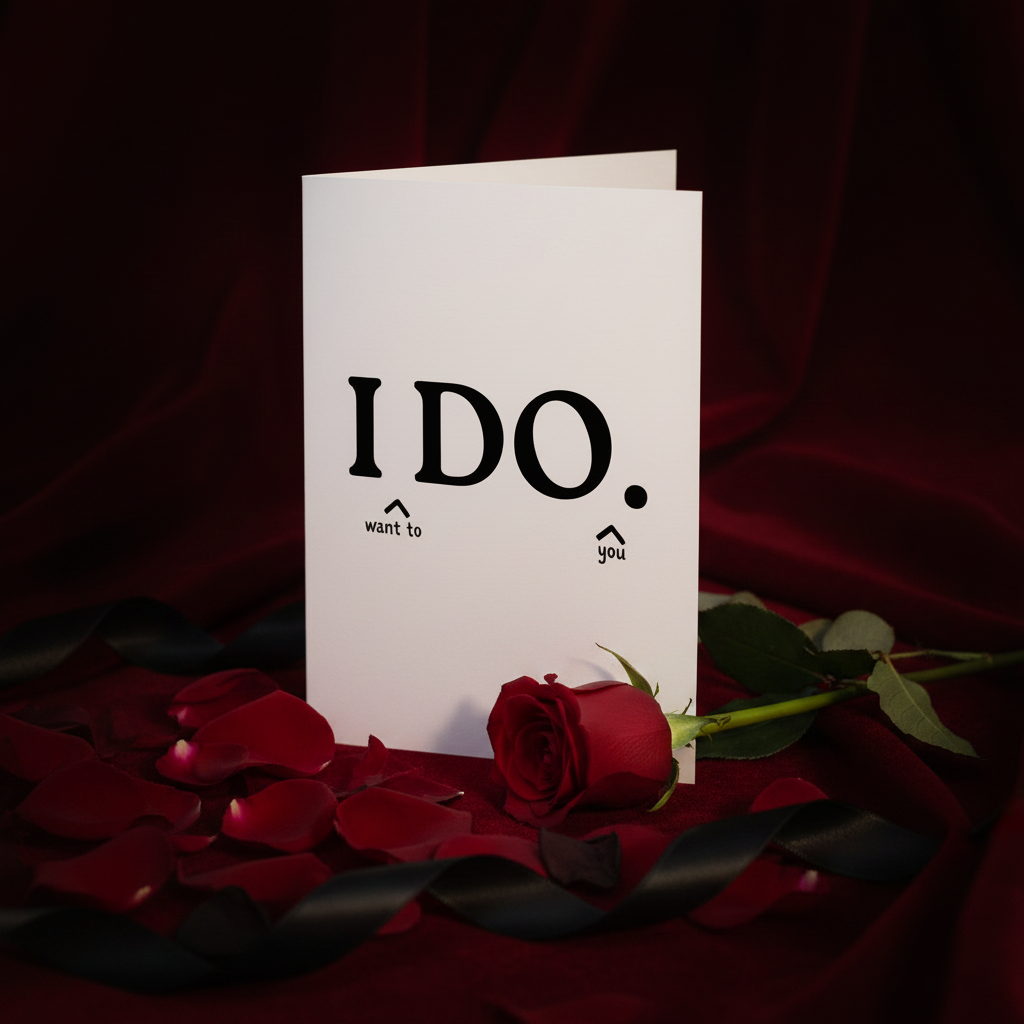 Картичка "I Do."