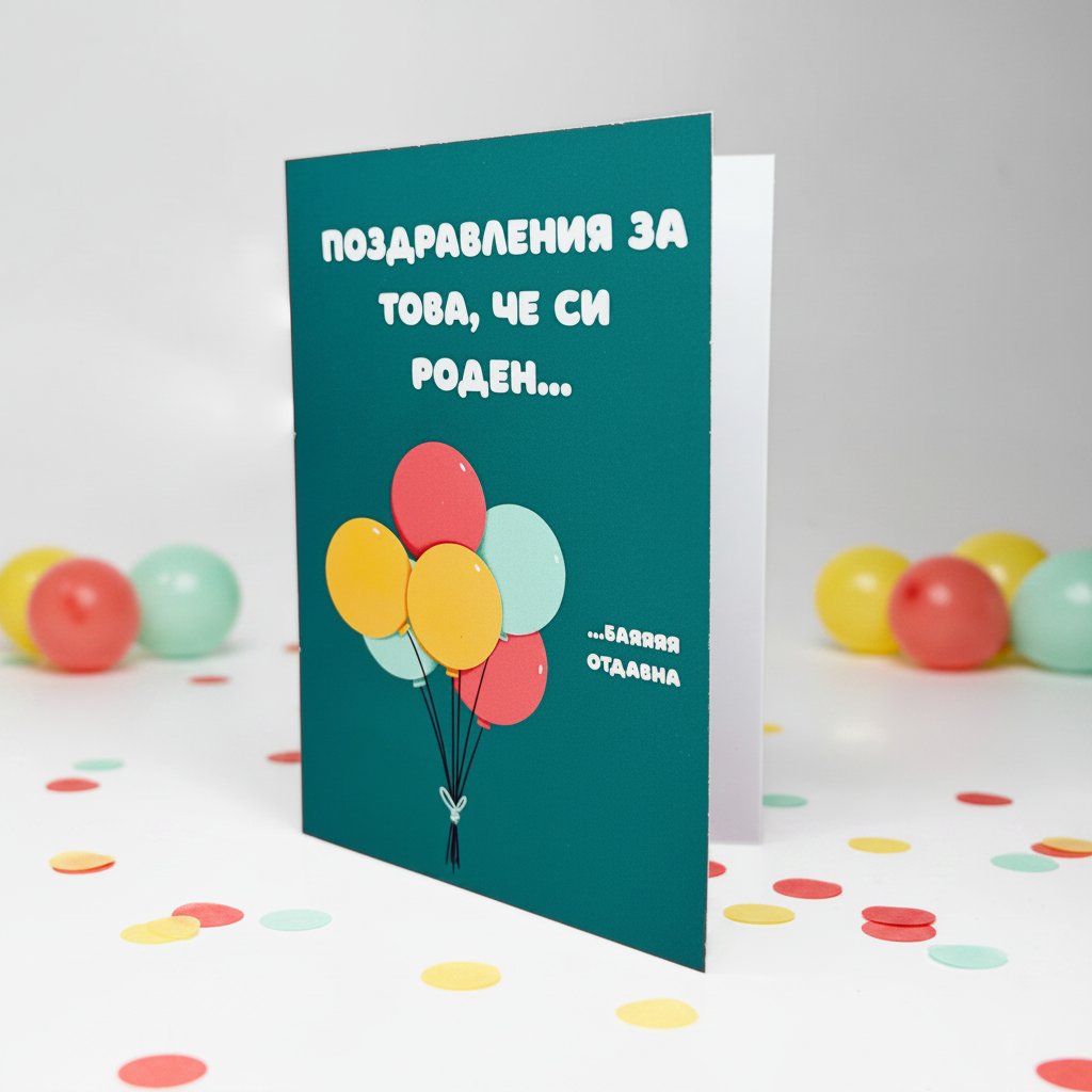 Картичка за Рожден Ден „Вечно Млад“