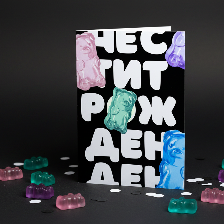 Birthday Card "Gummy Bears"