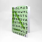 Birthday Card "Crossword"