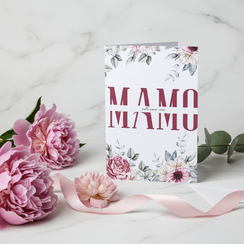 Card for March 8th "Mom, I Love You"