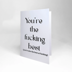 Greeting Love Card "The F***ing Best"