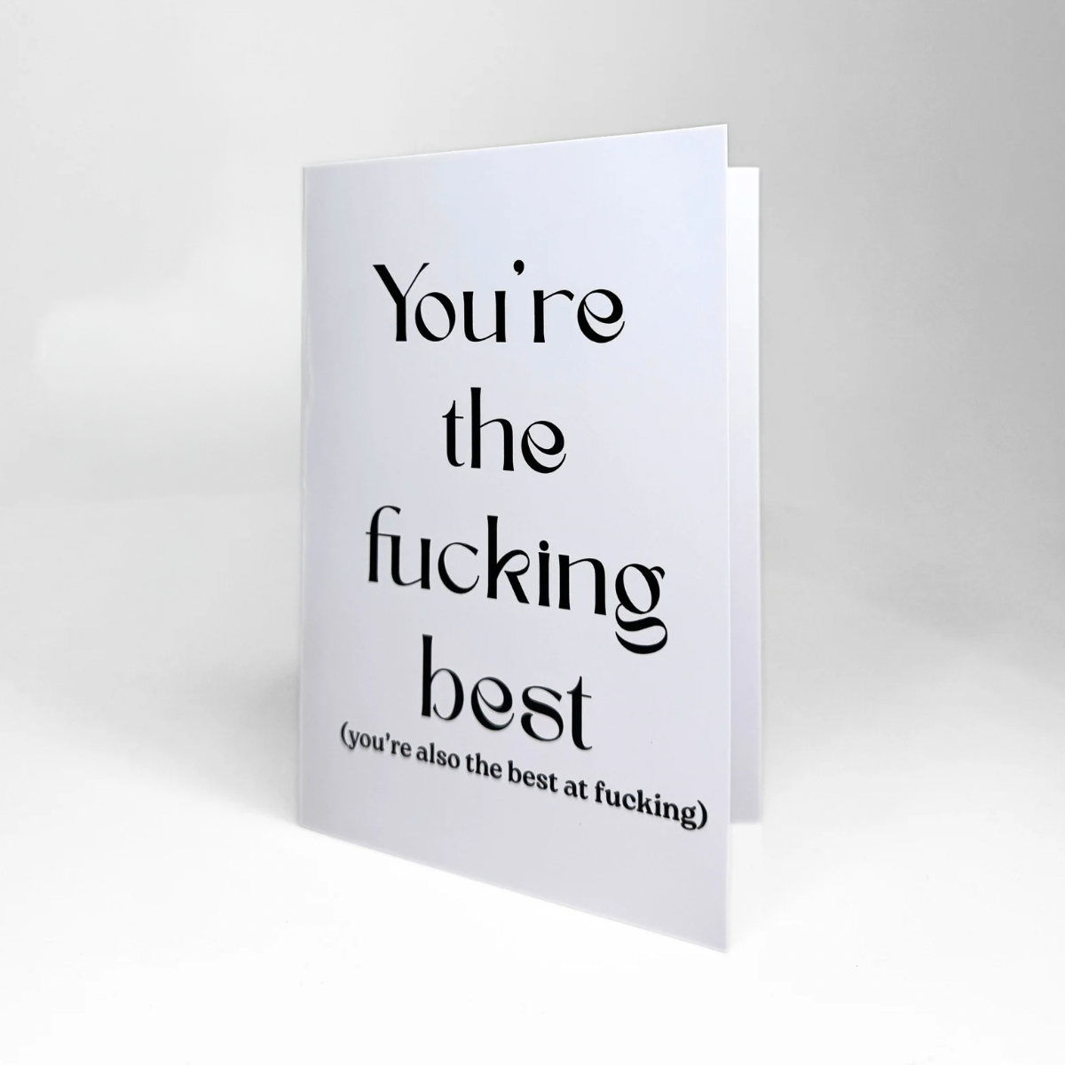 Greeting Love Card "The F***ing Best"
