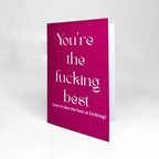 Greeting Love Card "The F***ing Best"