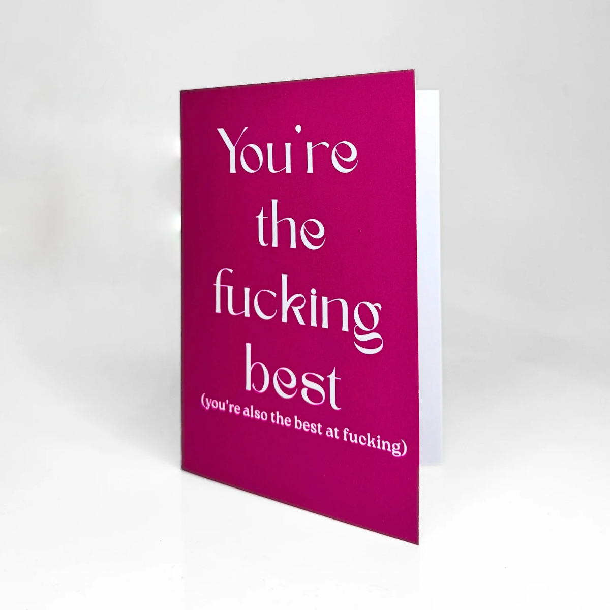 Greeting Love Card "The F***ing Best"