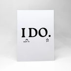 Картичка "I Do."