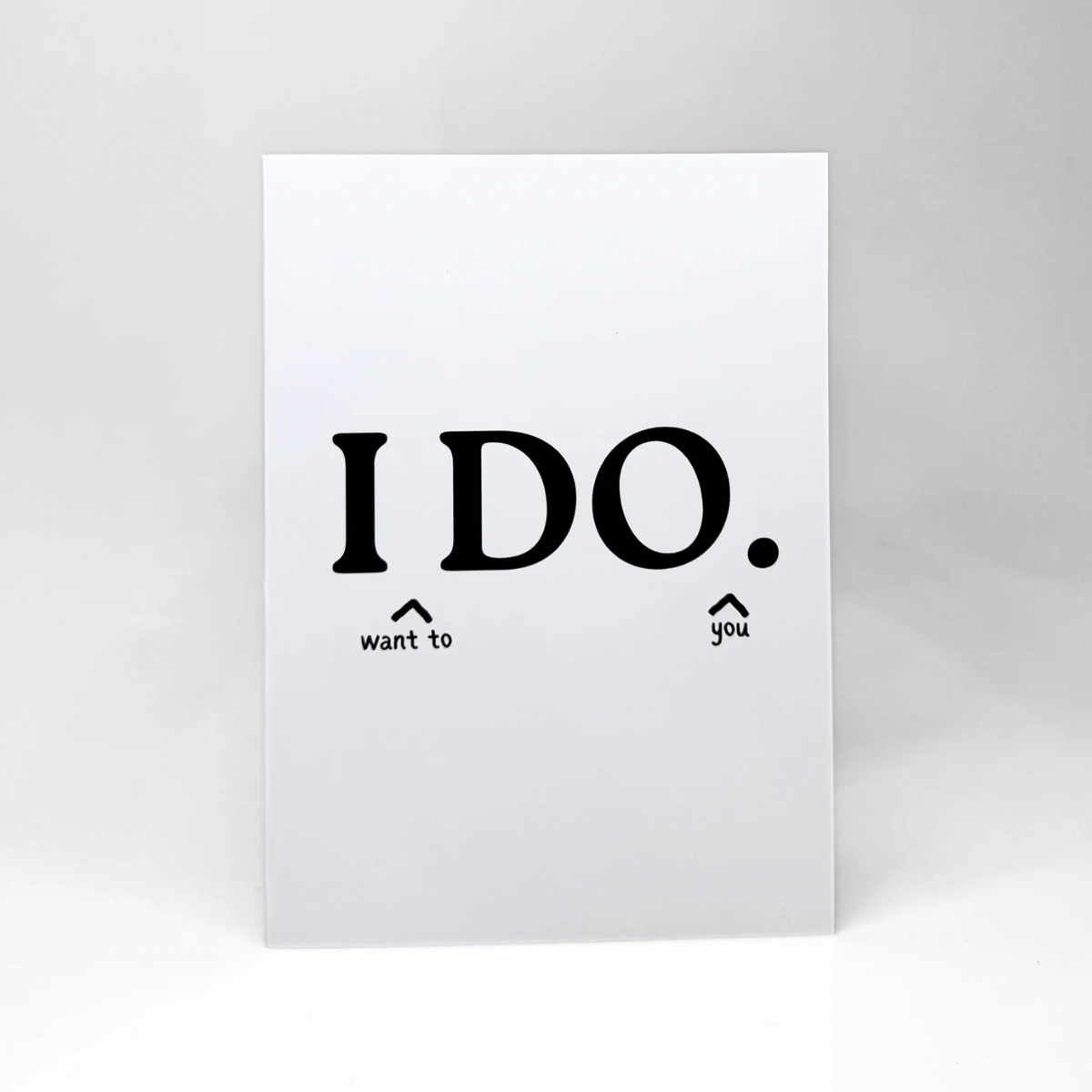 Картичка "I Do."