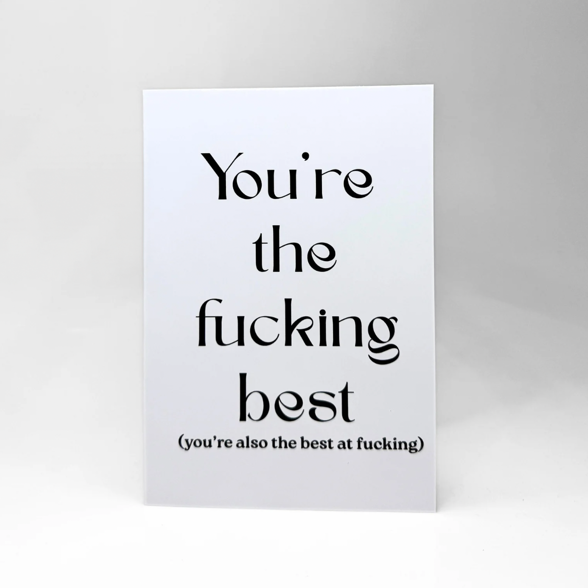 Greeting Love Card "The F***ing Best"