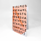 Birthday Card "Crossword"